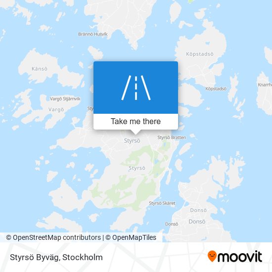 Styrsö Byväg map