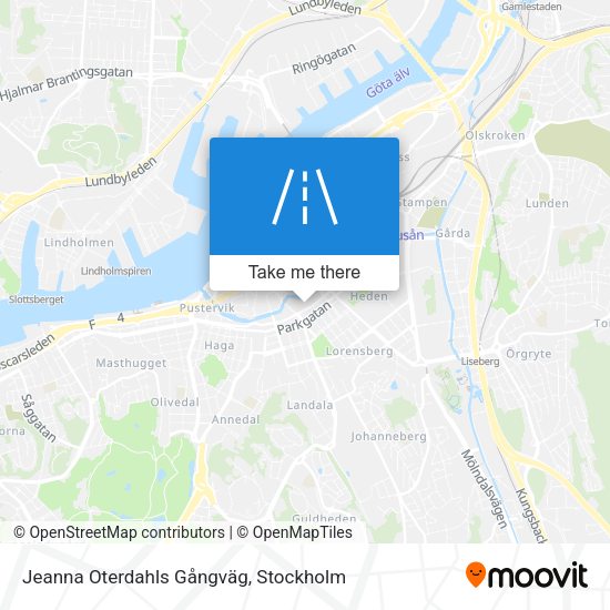 Jeanna Oterdahls Gångväg map