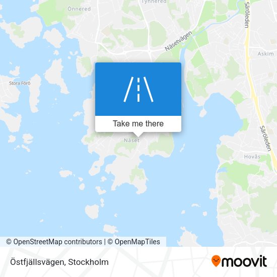Östfjällsvägen map
