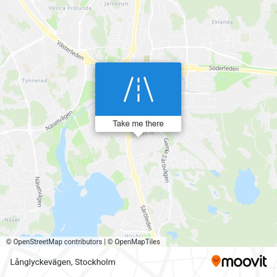 Långlyckevägen map