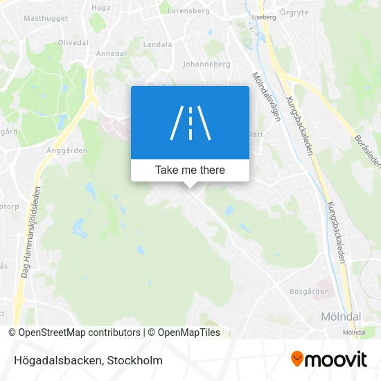 Högadalsbacken map