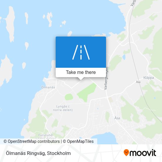 Ölmanäs Ringväg map