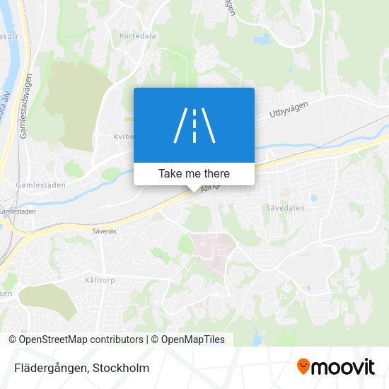 Flädergången map
