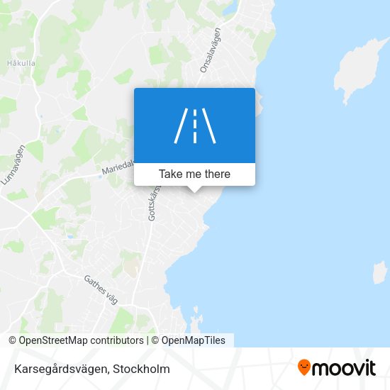 Karsegårdsvägen map