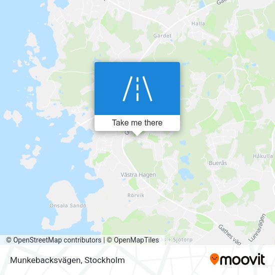 Munkebacksvägen map