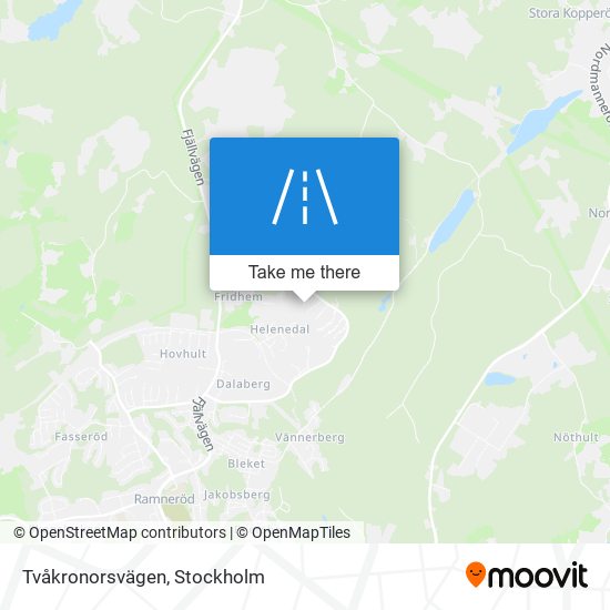 Tvåkronorsvägen map