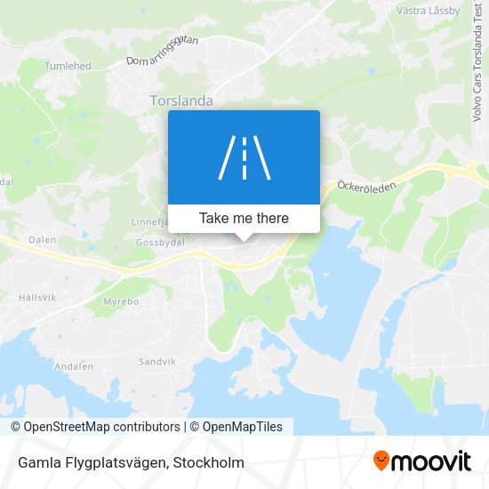 Gamla Flygplatsvägen map
