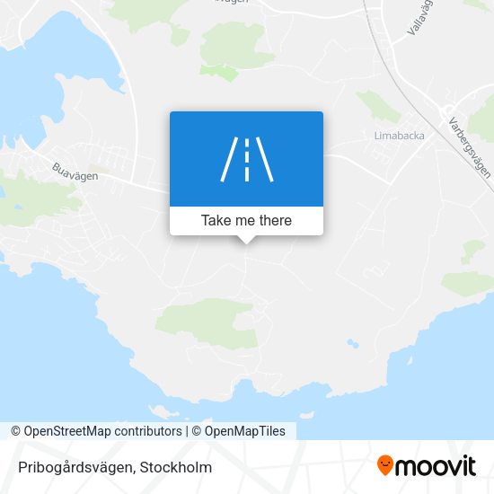 Pribogårdsvägen map