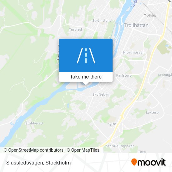 Slussledsvägen map