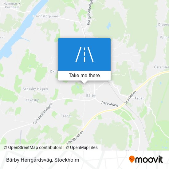 Bärby Herrgårdsväg map