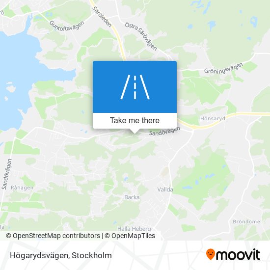 Högarydsvägen map