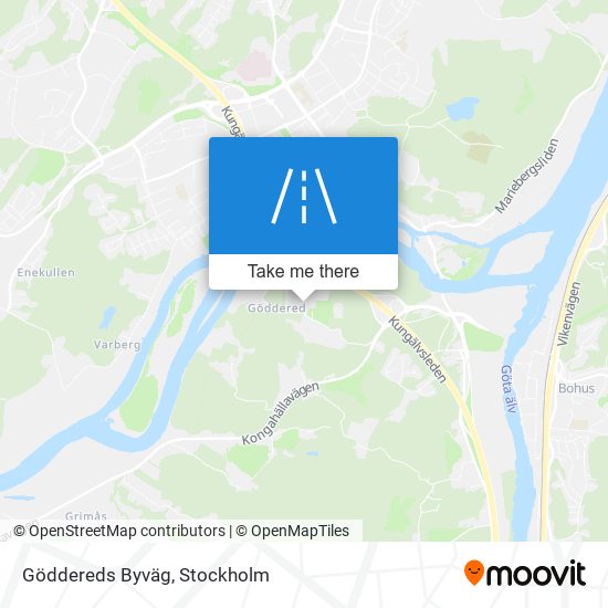 Göddereds Byväg map