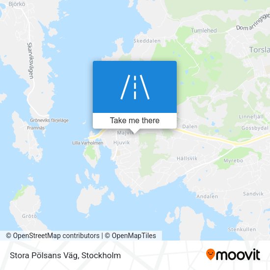Stora Pölsans Väg map
