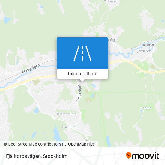 Fjälltorpsvägen map