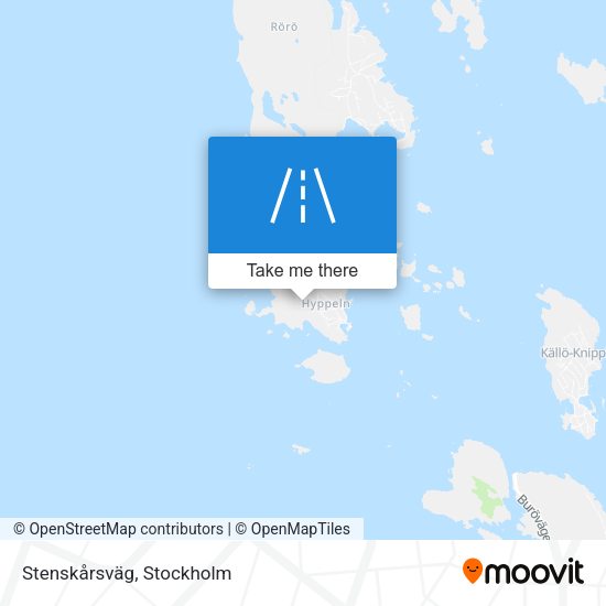 Stenskårsväg map