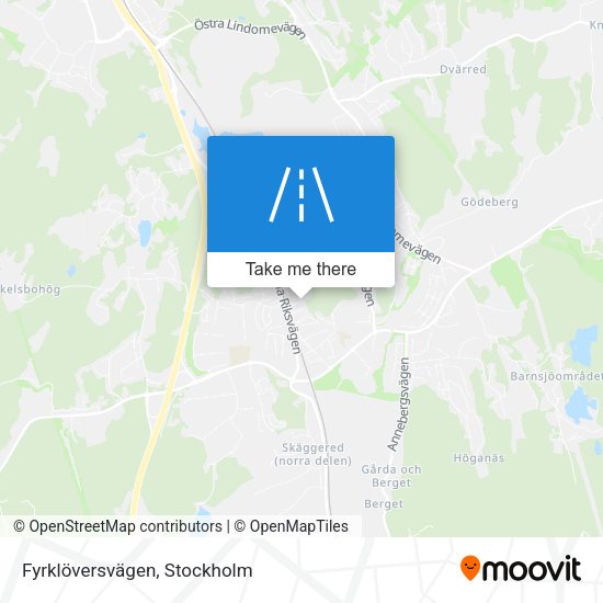 Fyrklöversvägen map