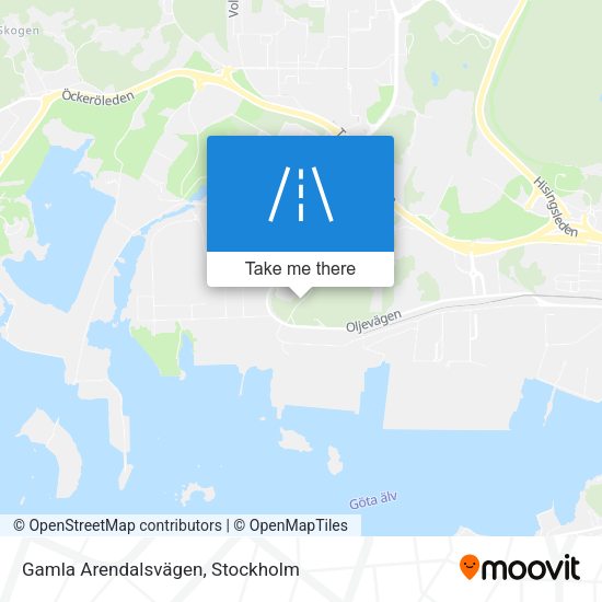 Gamla Arendalsvägen map