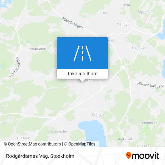 Rödgårdarnas Väg map