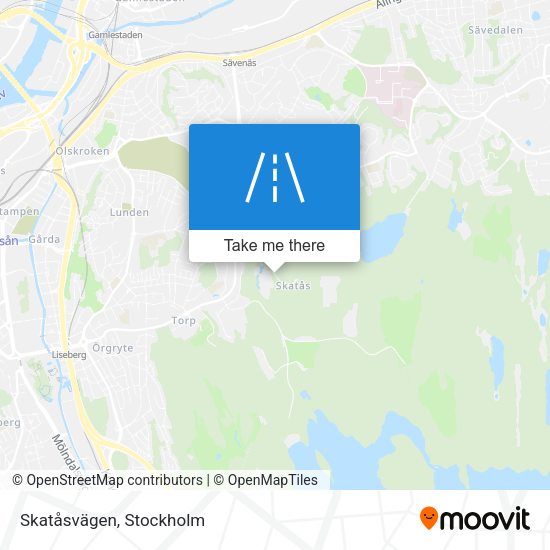 Skatåsvägen map