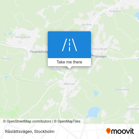 Råslättsvägen map