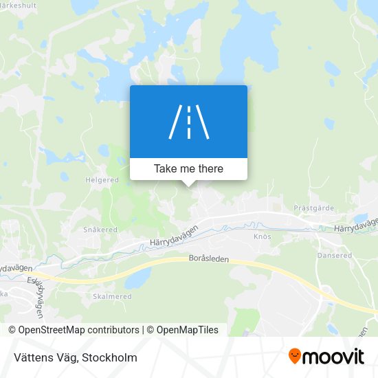 Vättens Väg map
