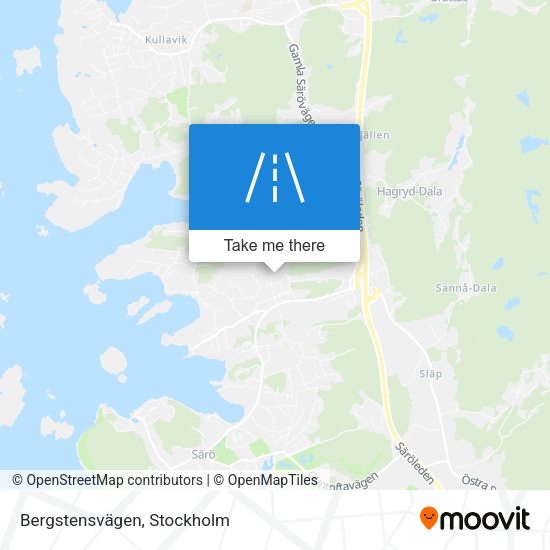 Bergstensvägen map