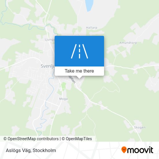 Aslögs Väg map