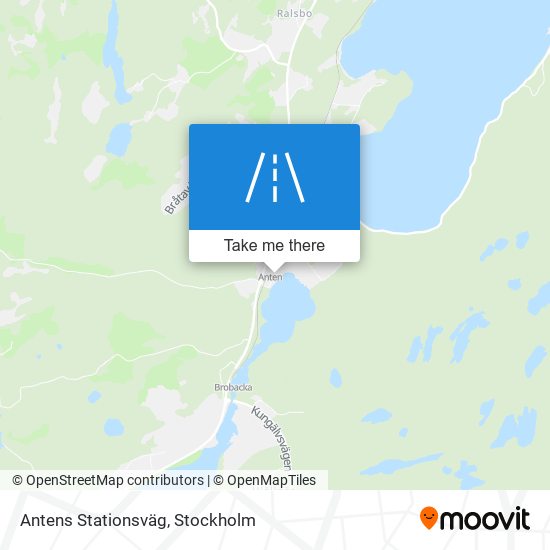 Antens Stationsväg map