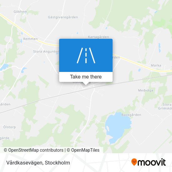 Vårdkasevägen map