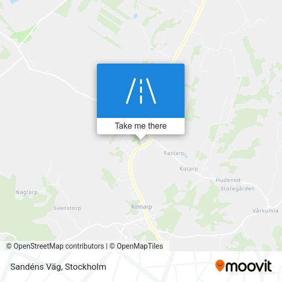 Sandéns Väg map