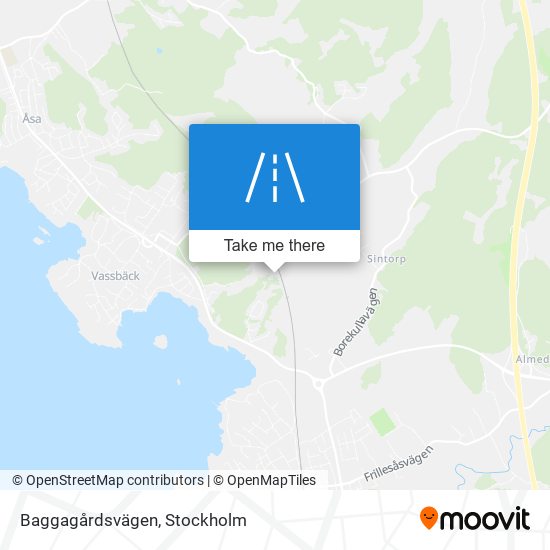 Baggagårdsvägen map