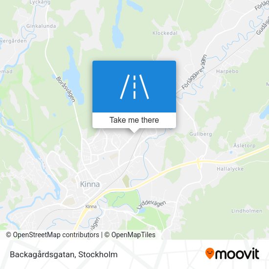 Backagårdsgatan map