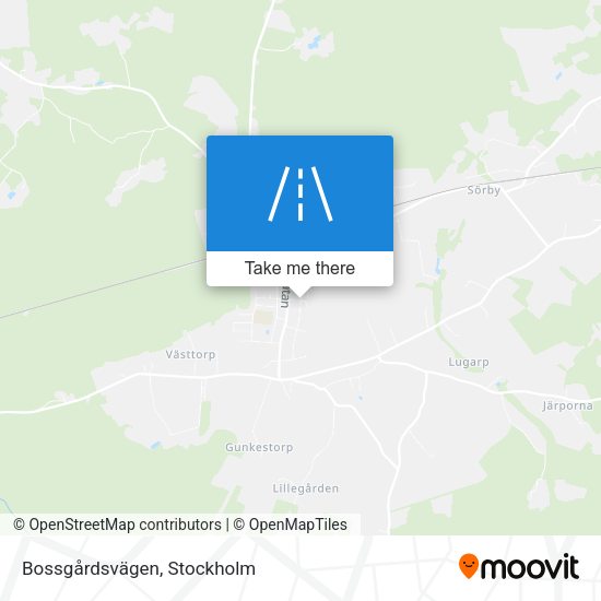 Bossgårdsvägen map
