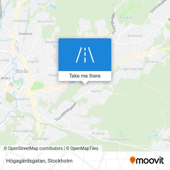 Högagärdsgatan map