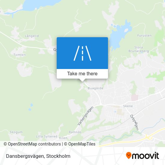 Dansbergsvägen map