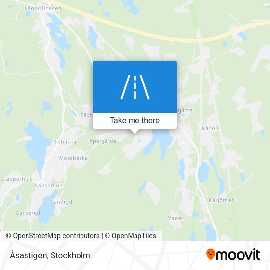 Åsastigen map
