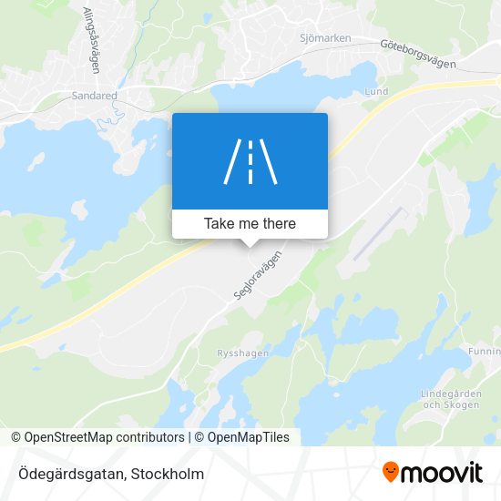 Ödegärdsgatan map
