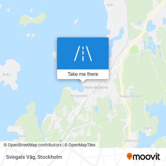 Svingels Väg map