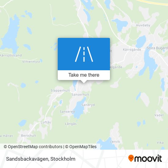 Sandsbackavägen map