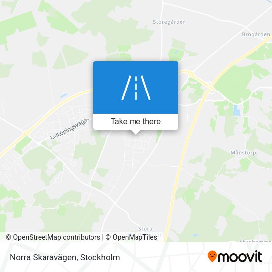 Norra Skaravägen map