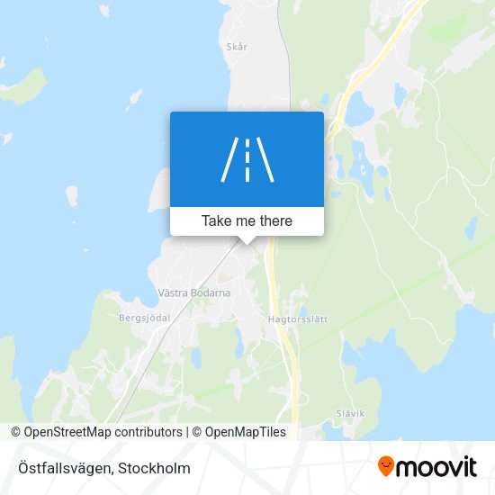 Östfallsvägen map