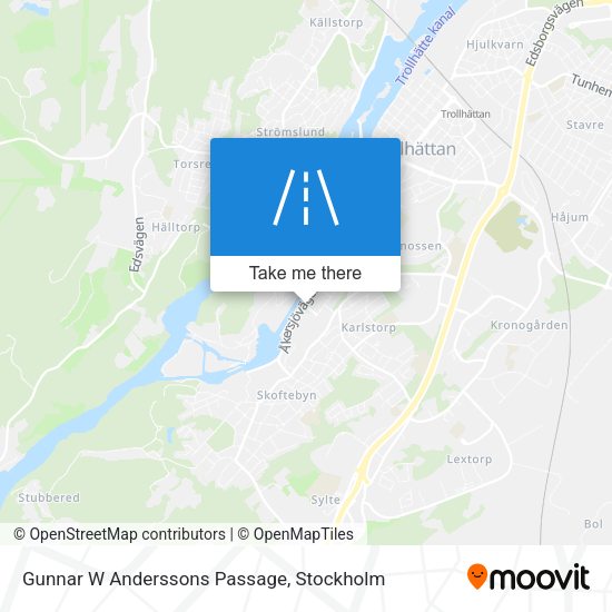 Gunnar W Anderssons Passage map