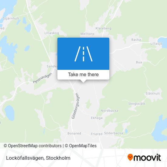 Locköfallsvägen map
