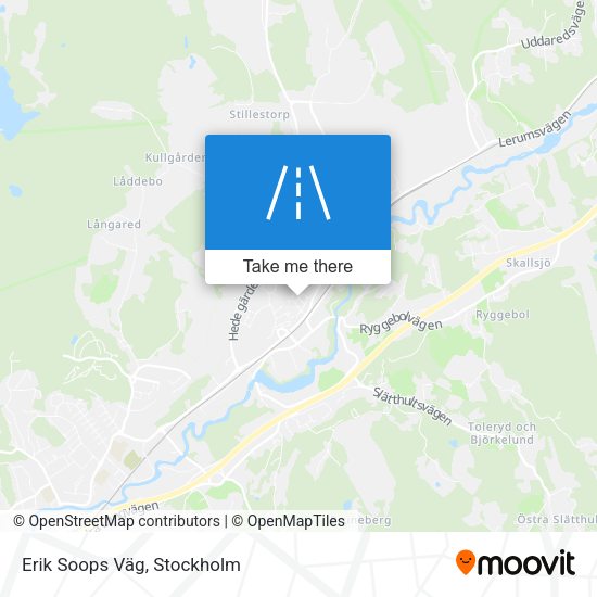 Erik Soops Väg map
