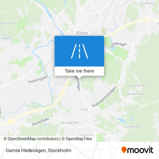 Gamla Hedevägen map