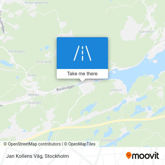 Jan Kollens Väg map
