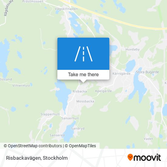 Risbackavägen map