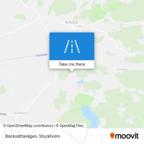 Bäcksättavägen map