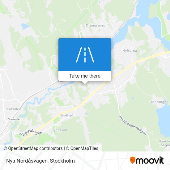 Nya Nordåsvägen map