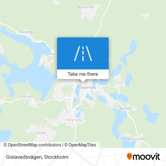 Gislavedsvägen map